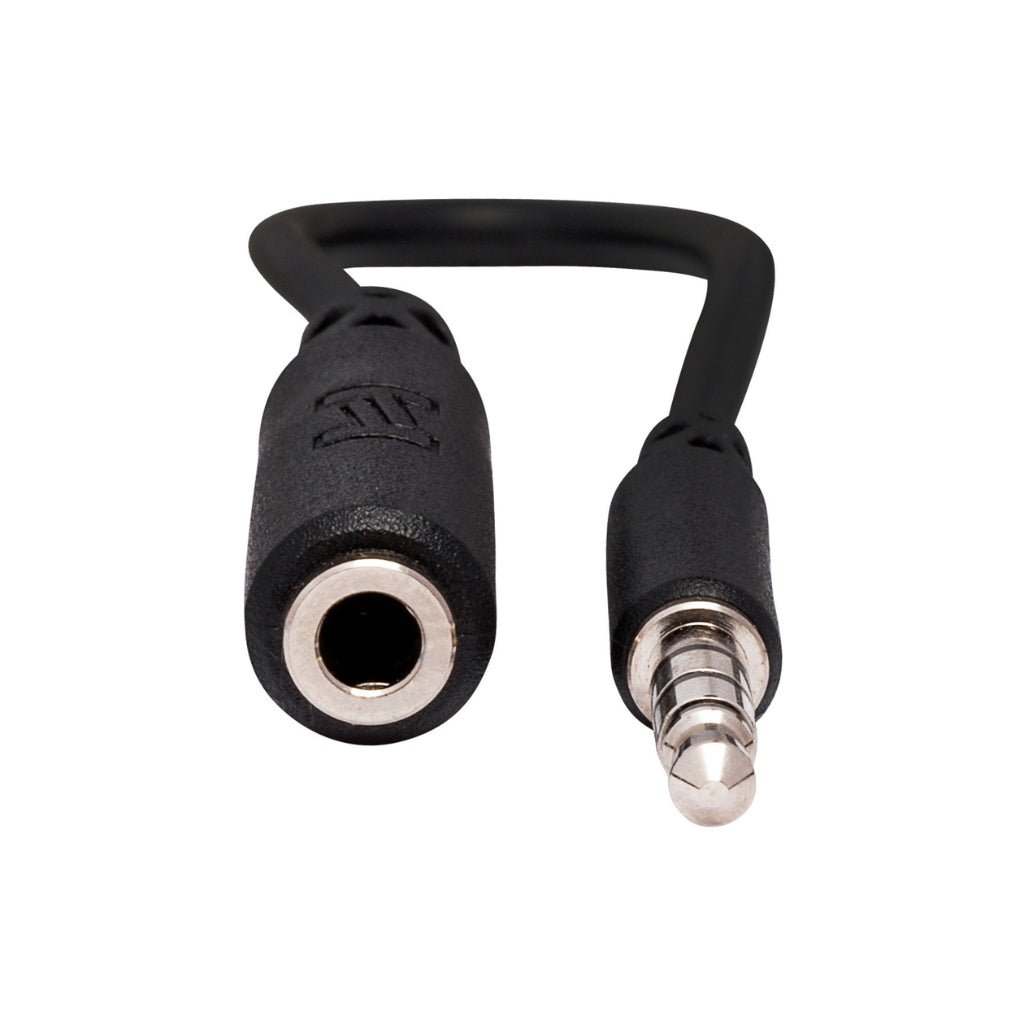 Hosa Technology 3.5 mm TRRS to Slim 3.5 mm TRRS Headphone Adaptor Cables Sky Music