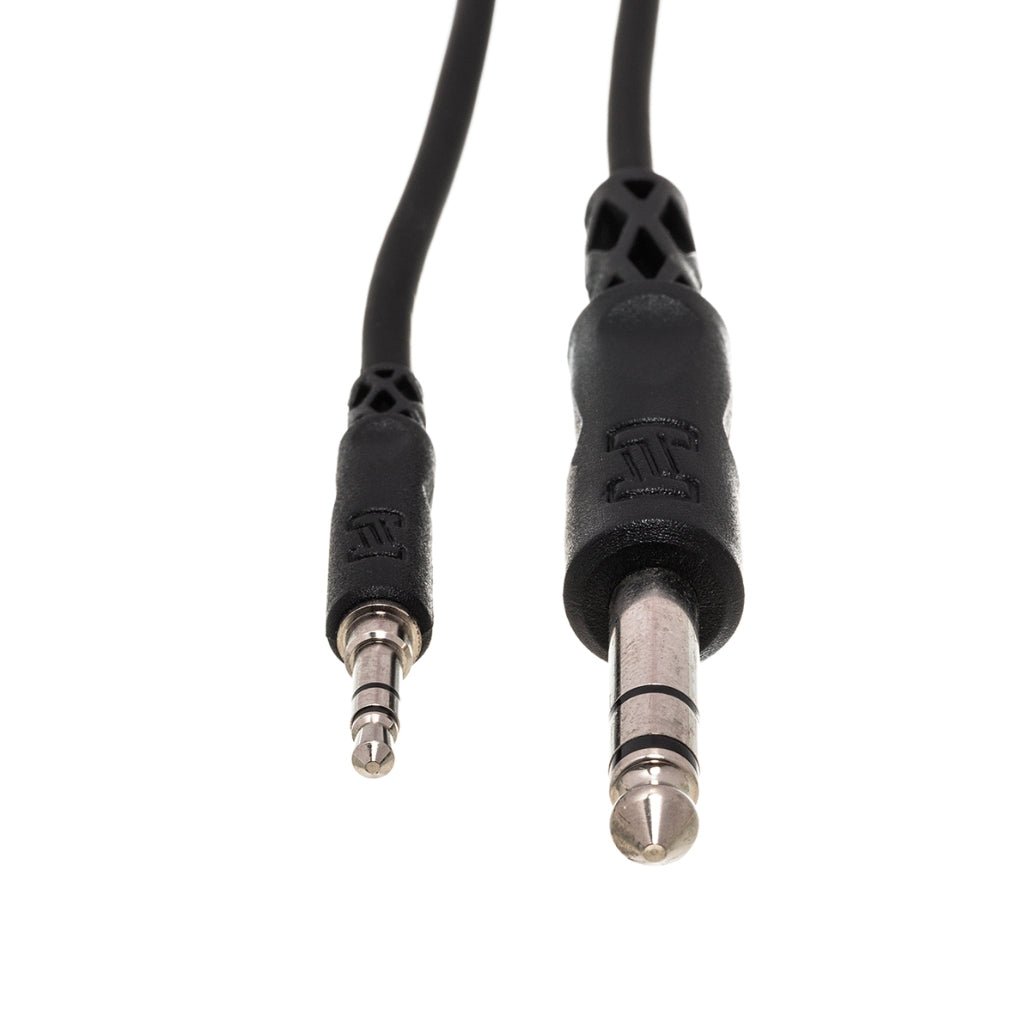 Hosa Technology 3.5 mm TRS to 1/4 in TRS Stereo Interconnect Cable 10ft Cables Sky Music