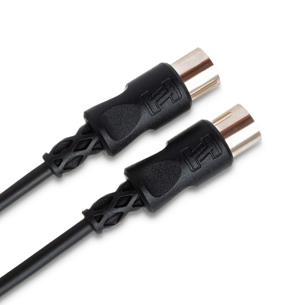 Hosa Technology 5-pin DIN to Same MIDI Cable 10ft Black Cables Sky Music