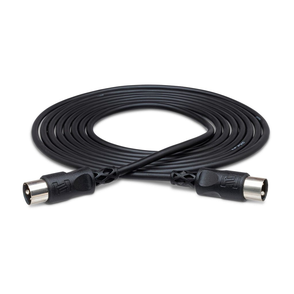 Hosa Technology 5-pin DIN to Same MIDI Cable 10ft Black Cables Sky Music