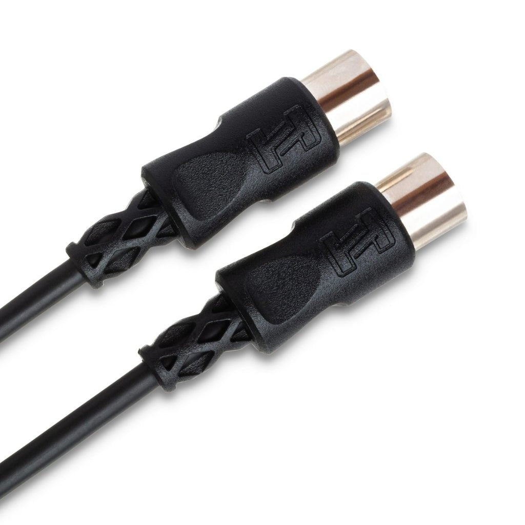Hosa Technology 5-pin DIN to Same MIDI Cable 25ft Black Cables Sky Music
