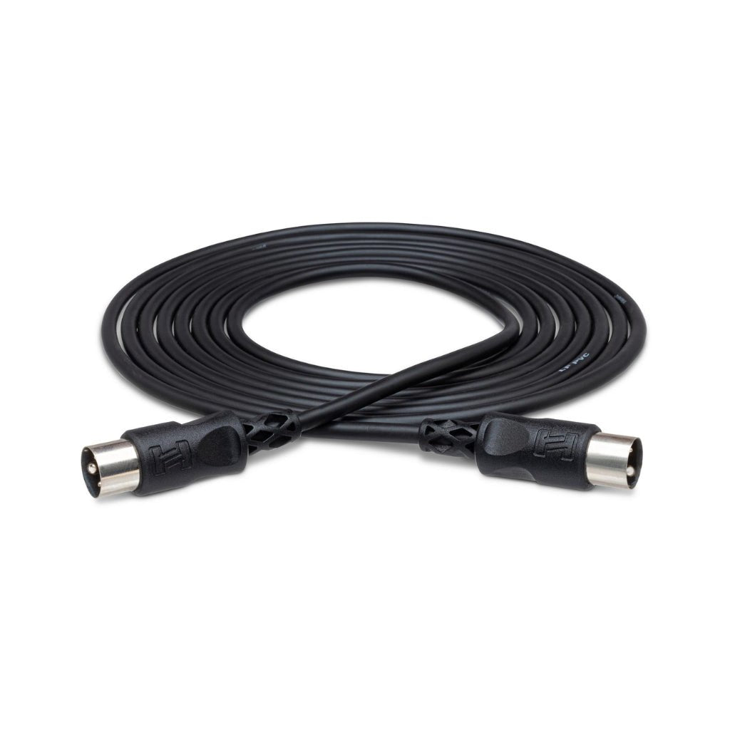 Hosa Technology 5-pin DIN to Same MIDI Cable Black 5ft Cables Sky Music