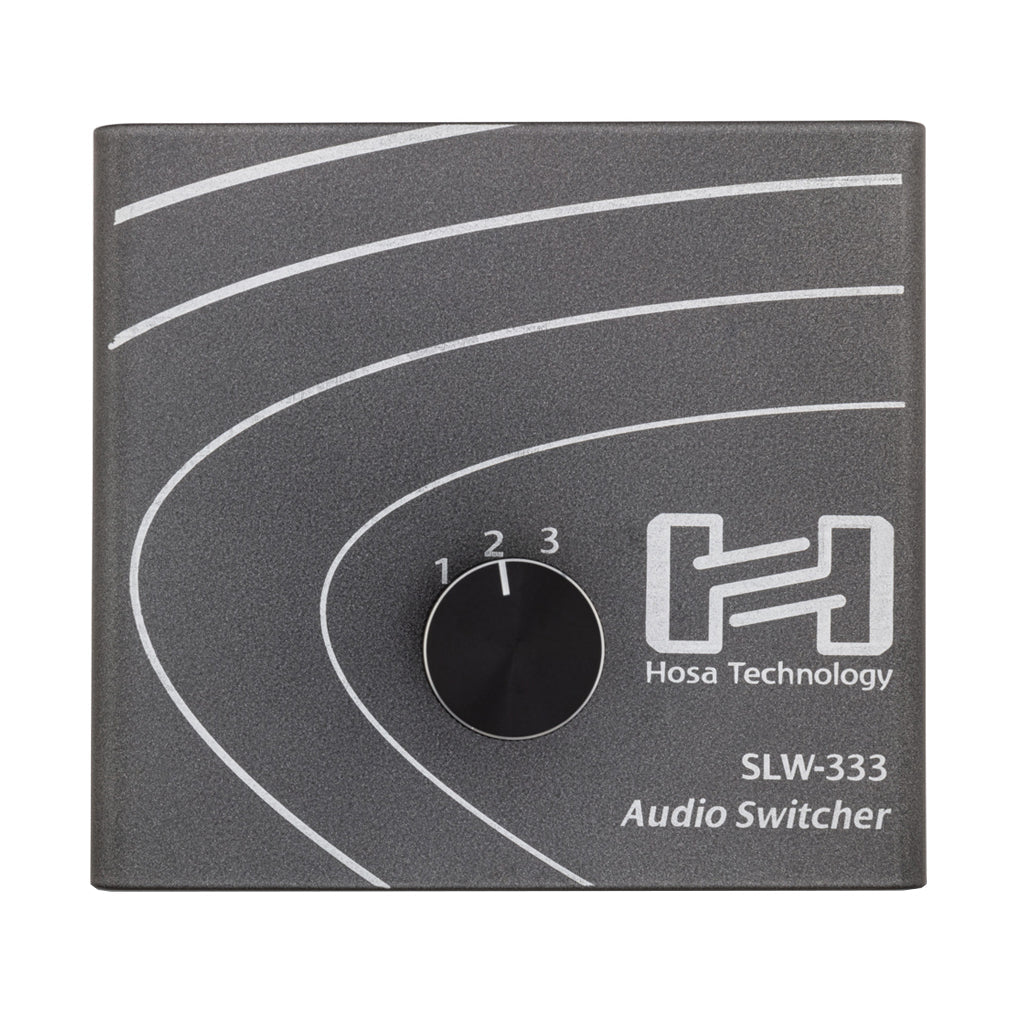 Hosa Technology Audio Switcher 3 In/Out Signal Processing Sky Music