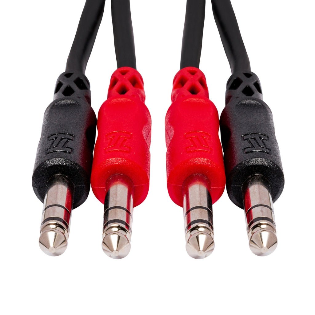 Hosa Technology Dual 1/4 in TRS to Same Stereo Interconnect Cable 3m Cables Sky Music