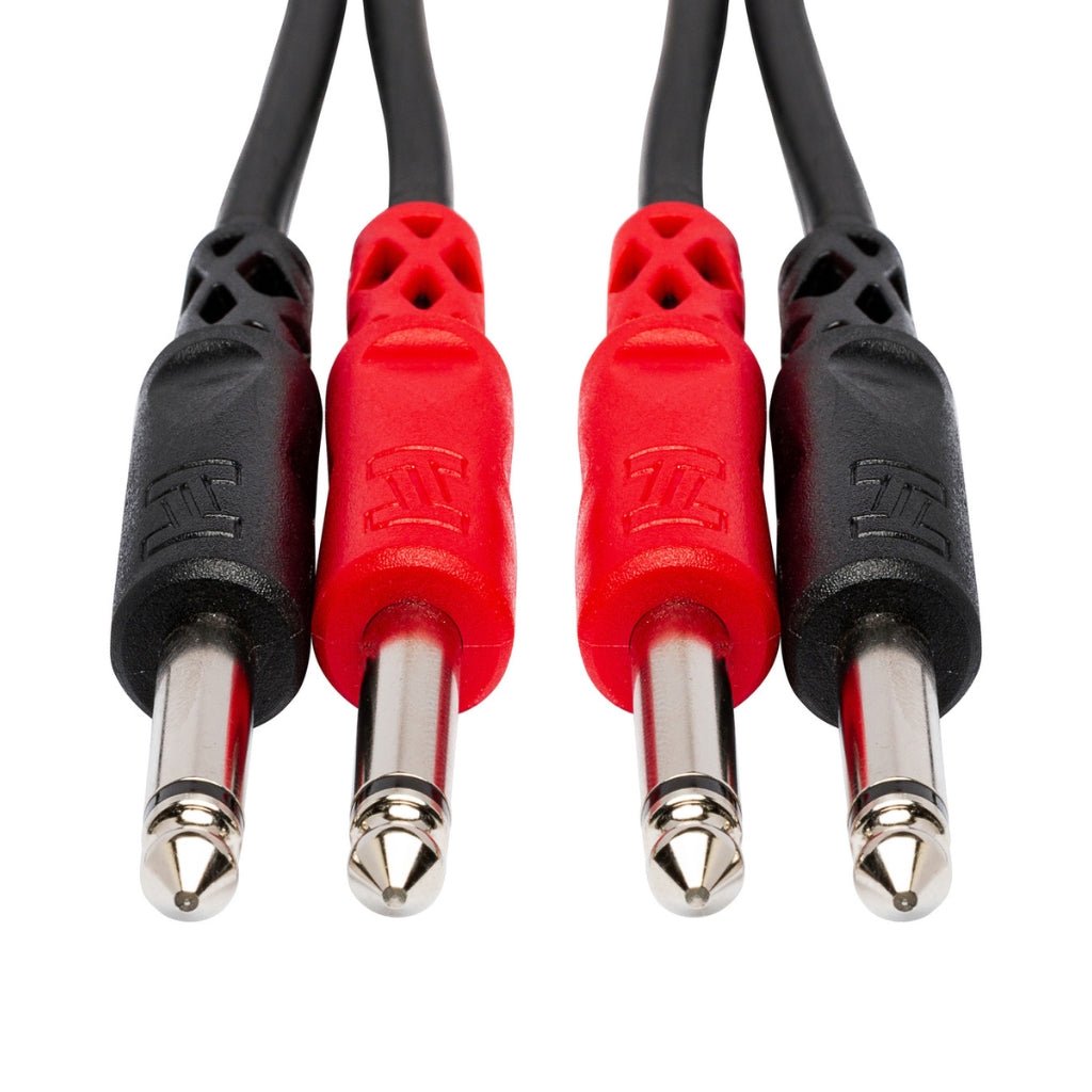 Hosa Technology Dual 1/4 in TS to Same Stereo Interconnect Cable 4m Cables Sky Music