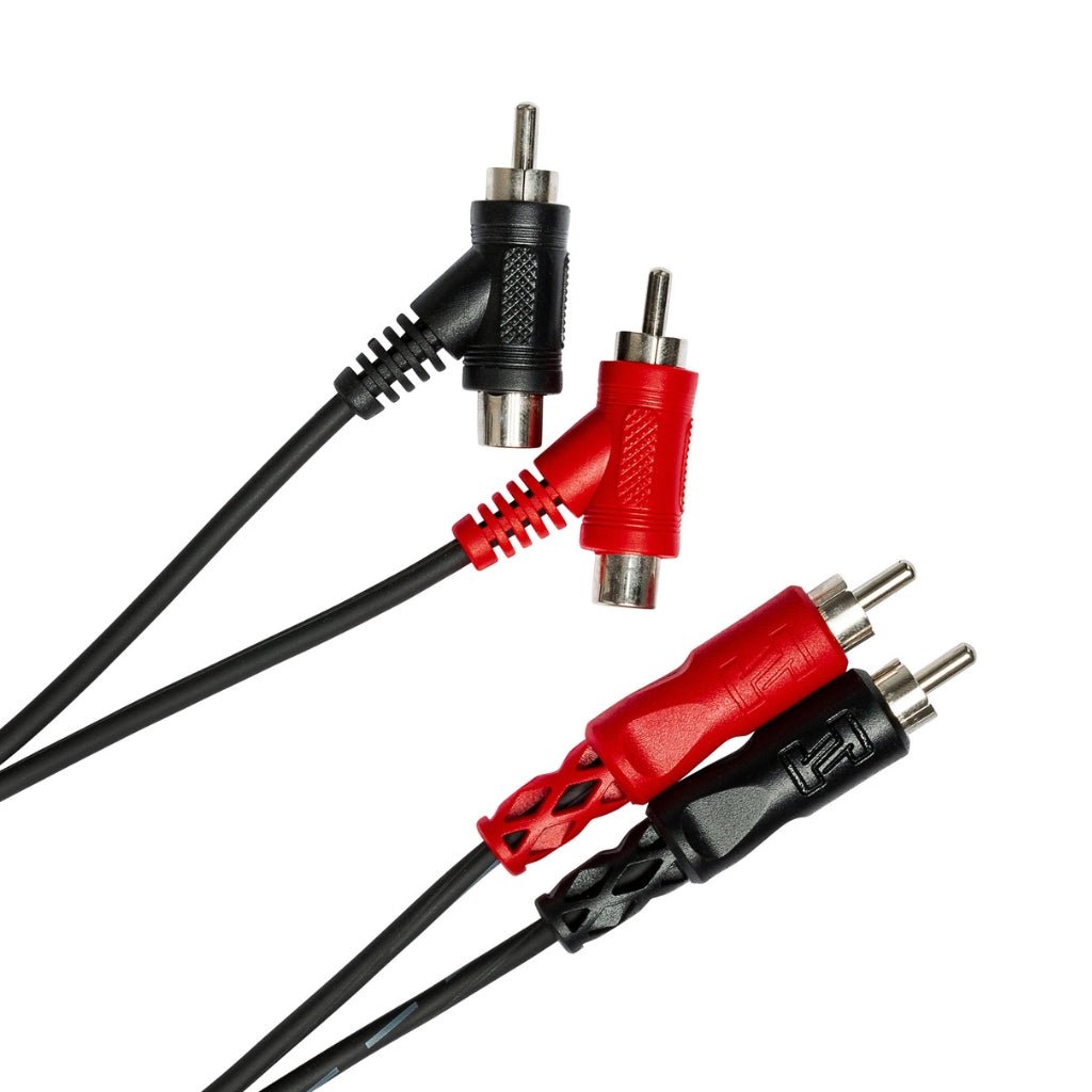 Hosa Technology Dual RCA to Dual Piggyback RCA Stereo Interconnect Cable 2m Other Sky Music