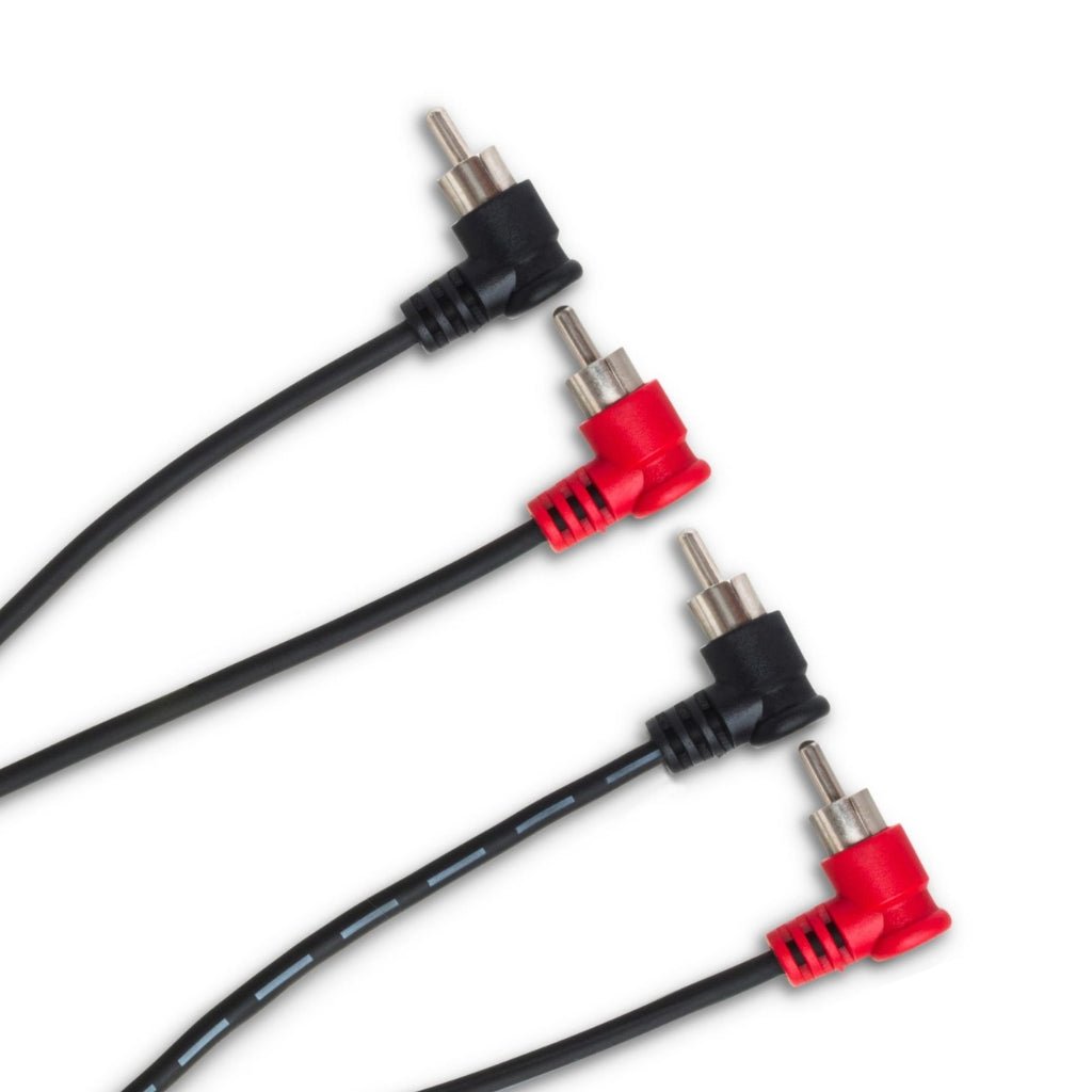 Hosa Technology Dual Right-Angle RCA to Same Stereo Interconnect Cable 2m Cables Sky Music