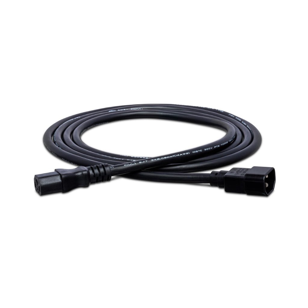 Hosa Technology IEC C14 to IEC C13 Power Extension Cord 3ft Power Sky Music