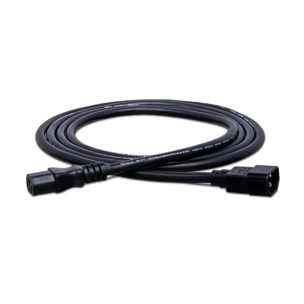 Hosa Technology IEC C14 to IEC C13 Power Extension Cord 8ft Cables Sky Music