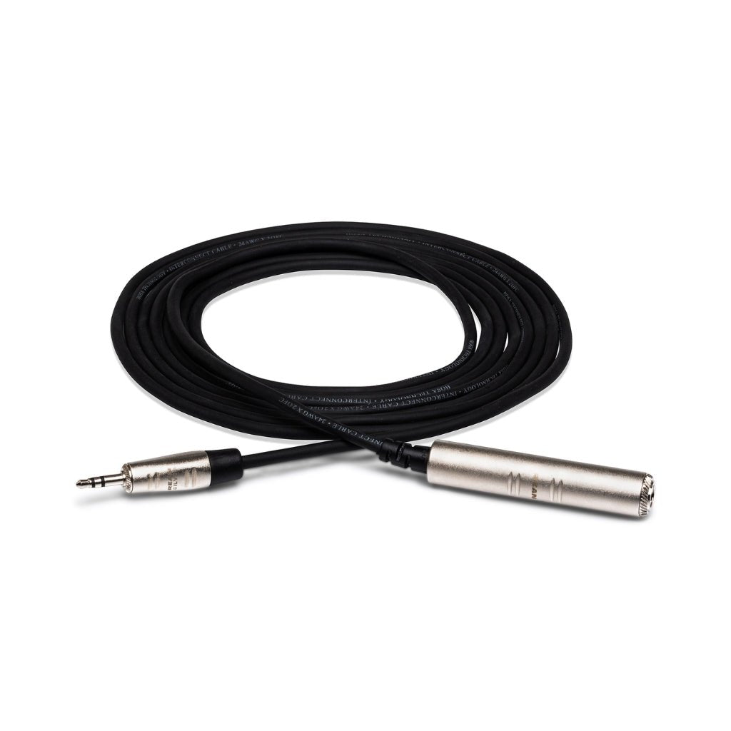 Hosa Technology REAN 1/4 in TRS to 3.5 mm TRS Pro Headphone Adapter Cable 5ft Cables Sky Music