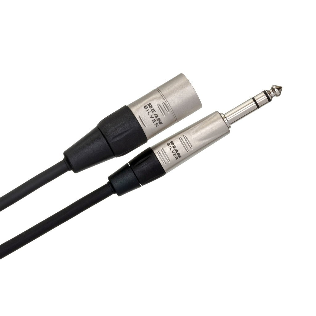 Hosa Technology REAN 1/4 in TRS to XLR3M Pro Balanced Interconnect Cable 15ft Cables Sky Music