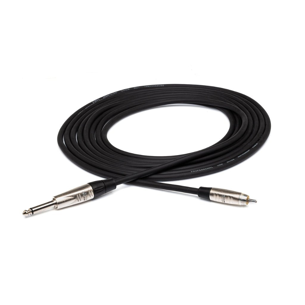 Hosa Technology REAN 1/4 in TS to RCA Pro Unbalanced Interconnect Cable 5ft Cables Sky Music