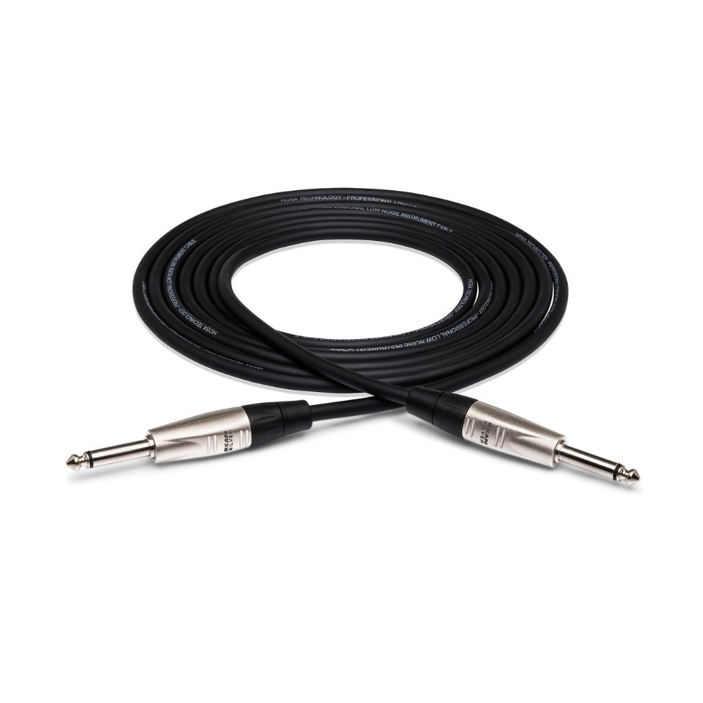Hosa Technology REAN 1/4 in TS to Same Pro Unbalanced Interconnect Cable 10ft Cables Sky Music