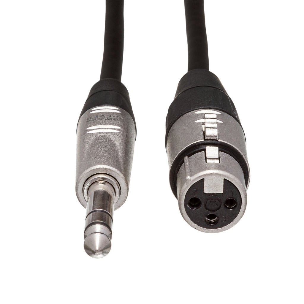 Hosa Technology REAN XLR3F to 1/4 in TRS Pro Balanced Interconnect Cable 15ft Cables Sky Music