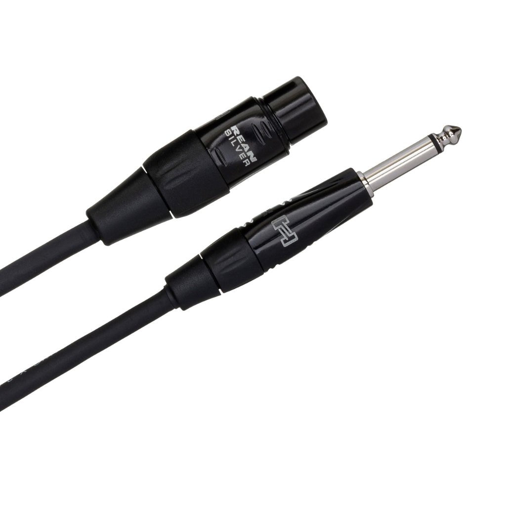 Hosa Technology REAN XLR3F to 1/4 in TS Pro Microphone Cable 5ft Cables Sky Music
