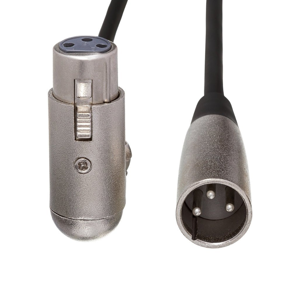Hosa Technology Right-angle XLR3F to XLR3M Balanced Interconnect Cable 3ft Cables Sky Music