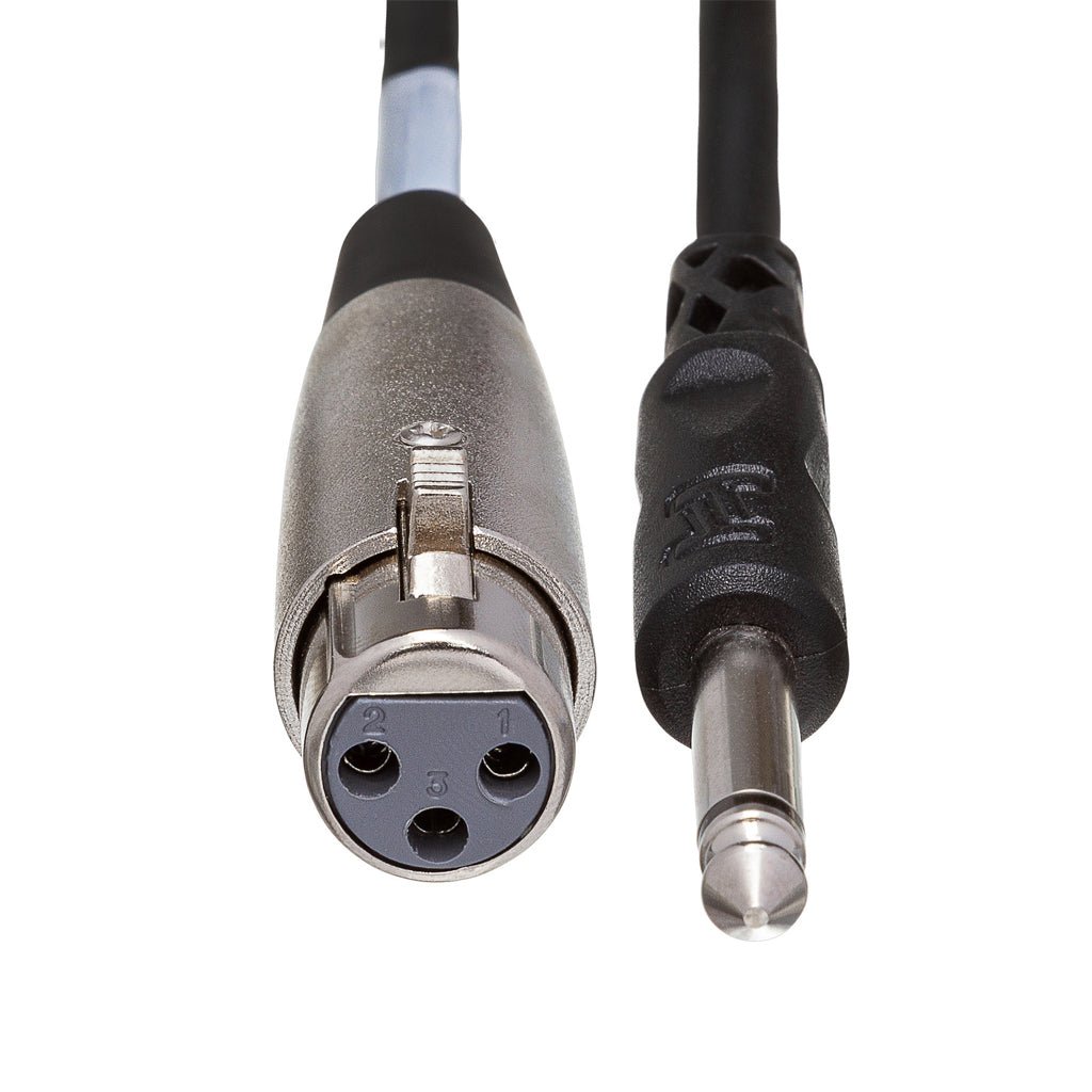 Hosa Technology XLR3F to 1/4 in TS Unbalanced Interconnect Cable 10ft Cables Sky Music