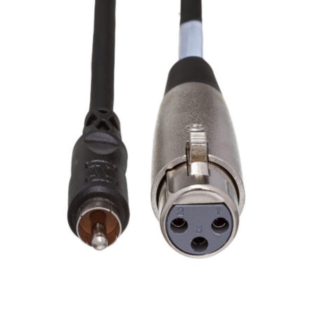 Hosa Technology XLR3F to RCA Unbalanced Interconnect Cable 2ft Cables Sky Music