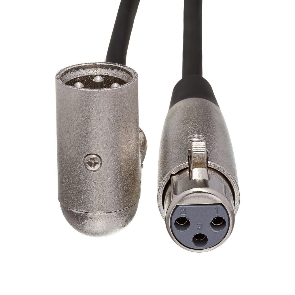 Hosa Technology XLR3F to Right-angle XLR3M Balanced Interconnect Cable 15ft Other Sky Music