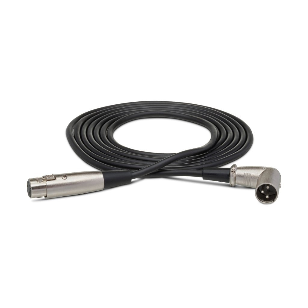 Hosa Technology XLR3F to Right-angle XLR3M Balanced Interconnect Cable 15ft Other Sky Music