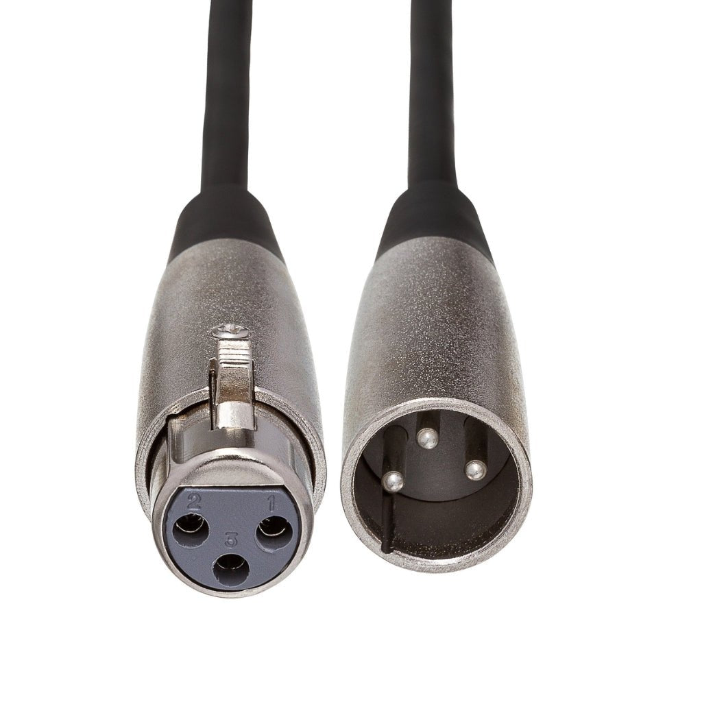 Hosa Technology XLR3F to XLR3M Balanced Interconnect Cable 2ft Cables Sky Music