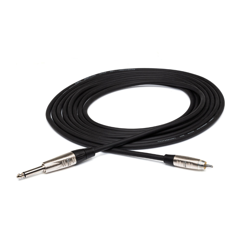 Hosa Technology - REAN 1/4 in TS to RCA - Pro Unbalanced Interconnect Cable 20ft