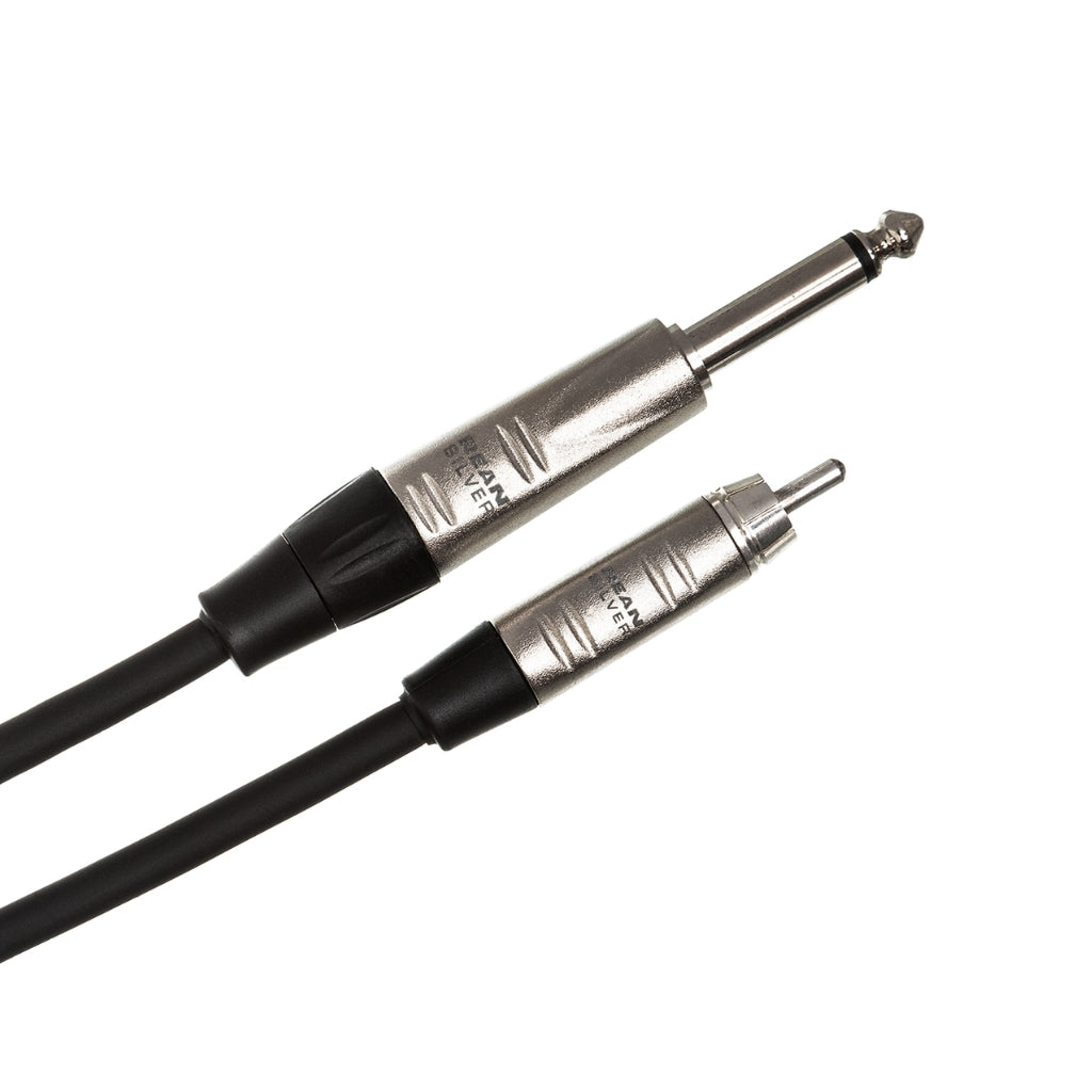 Hosa Technology - REAN 1/4 in TS to RCA - Pro Unbalanced Interconnect Cable 20ft
