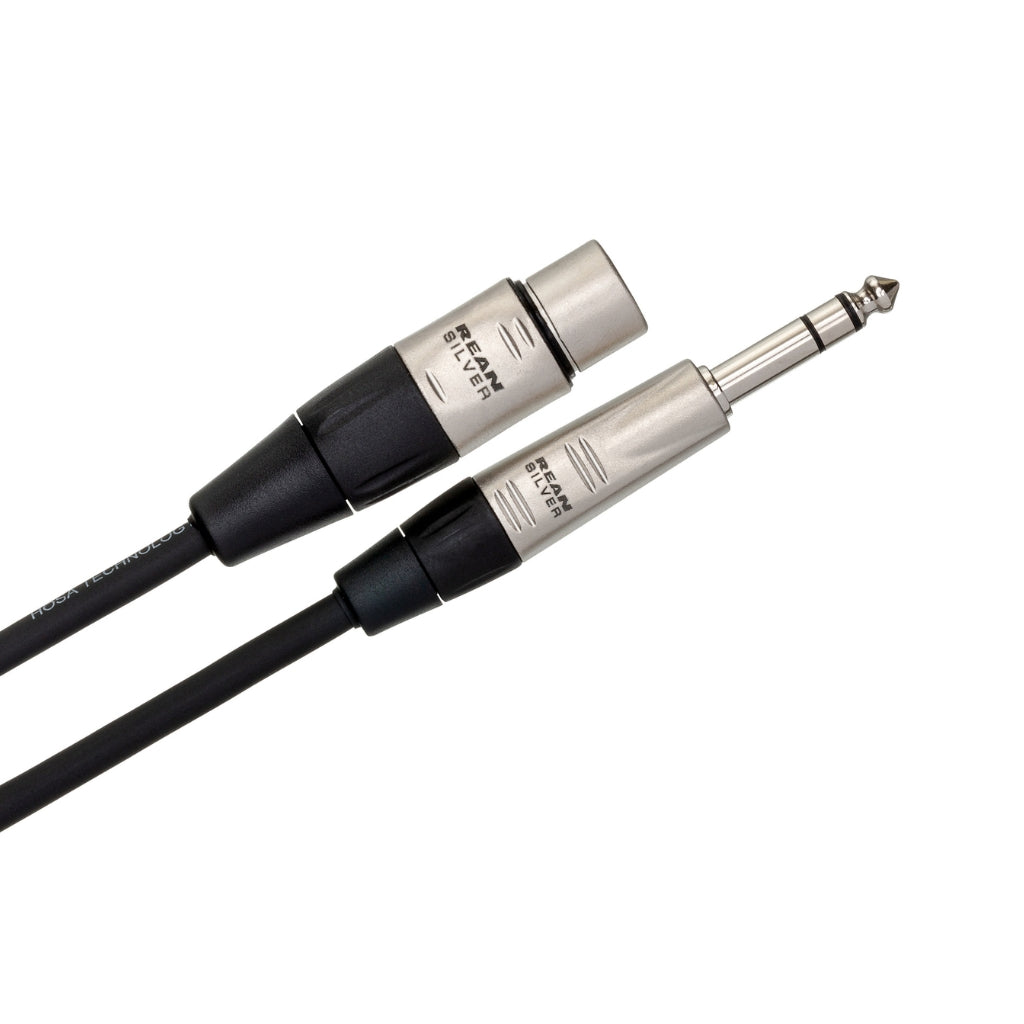 Hosa Technology - REAN XLR3F to 1/4 in TRS - Pro Balanced Interconnect Cable 5ft