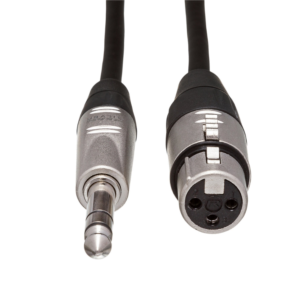 Hosa Technology - REAN XLR3F to 1/4 in TRS - Pro Balanced Interconnect Cable 15ft