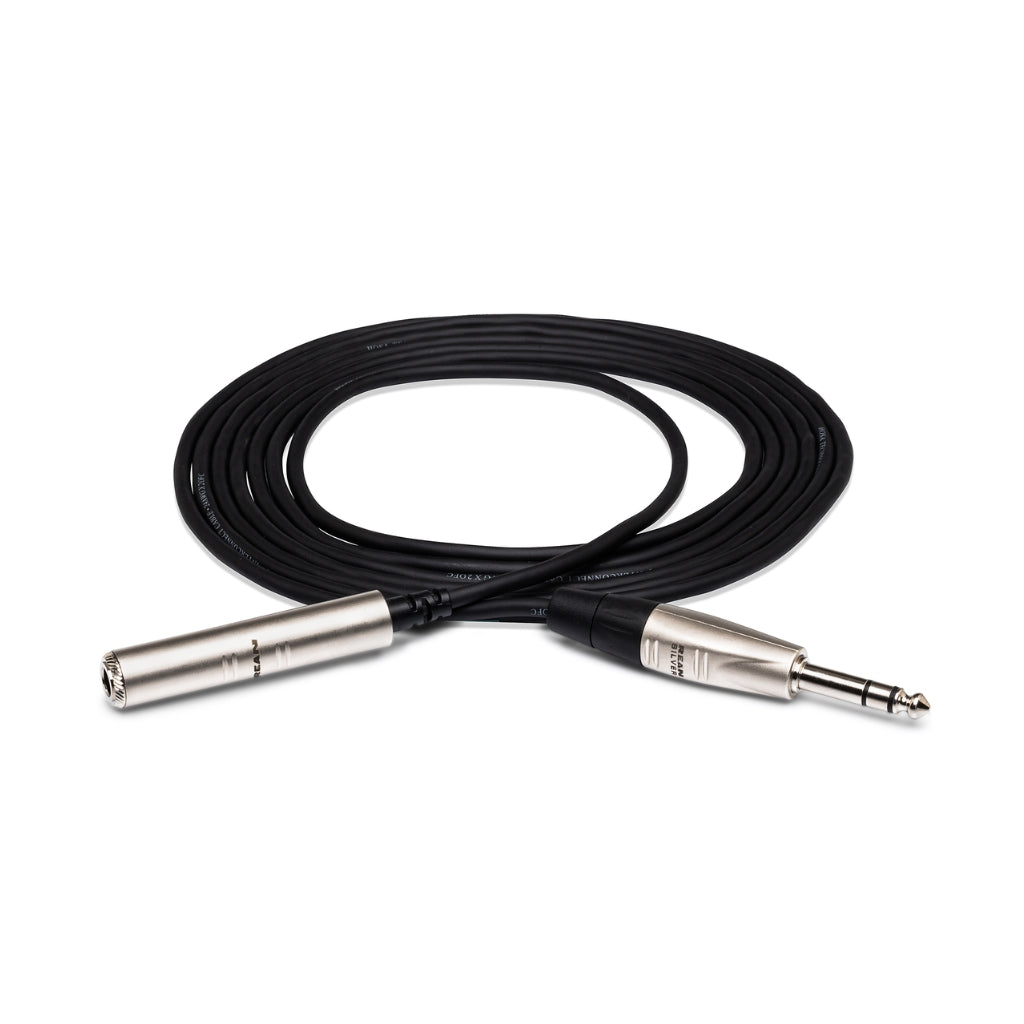 Hosa Technology - REAN 1/4 in TRS to 1/4 in TRS - Pro Headphone Extension Cable 5ft