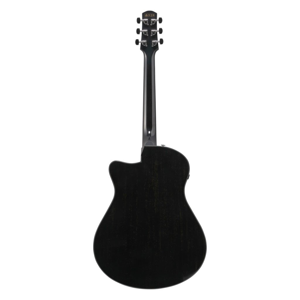 Ibanez AAM340CE Acoustic Guitar - Rustic Black High Gloss Acoustic Guitars Sky Music