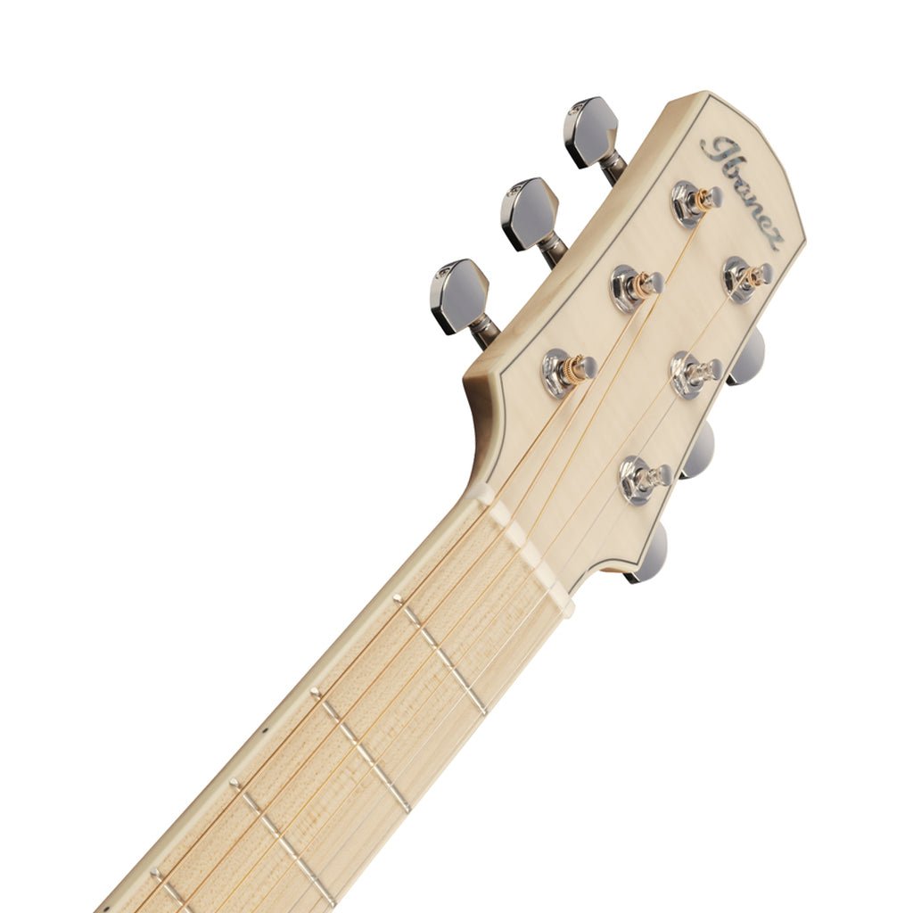 Ibanez AAM370M2E Auditorium Acoustic/Electric Guitar - Transparent Antique White Peach Fuzz Open Pore Acoustic Guitars Sky Music