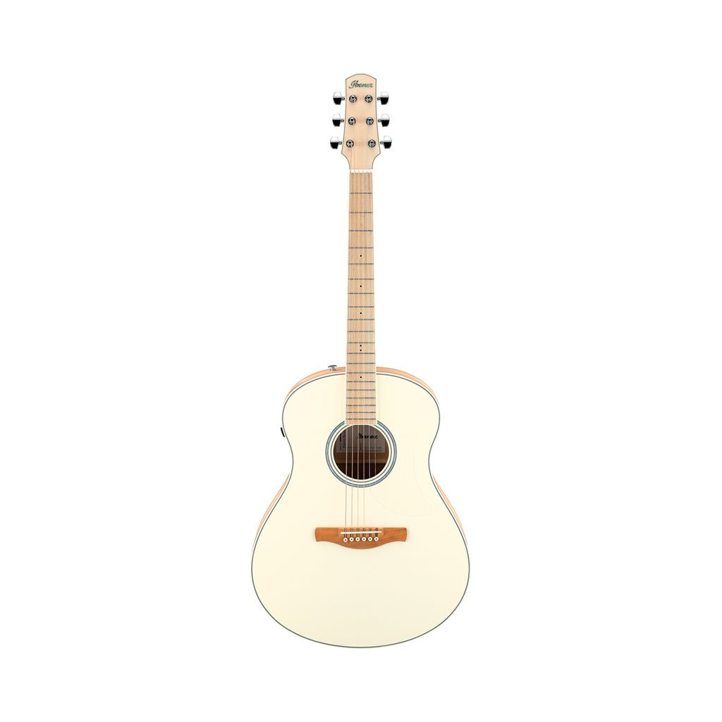 Ibanez AAM370M2E Auditorium Acoustic/Electric Guitar - Transparent Antique White Peach Fuzz Open Pore Acoustic Guitars Sky Music