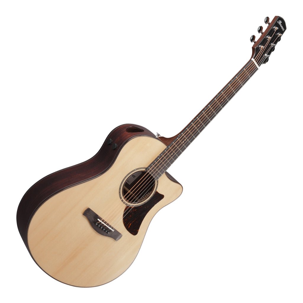 Ibanez AAM380CE Electro Acoustic Guitar Natural High Gloss Acoustic Guitars Sky Music