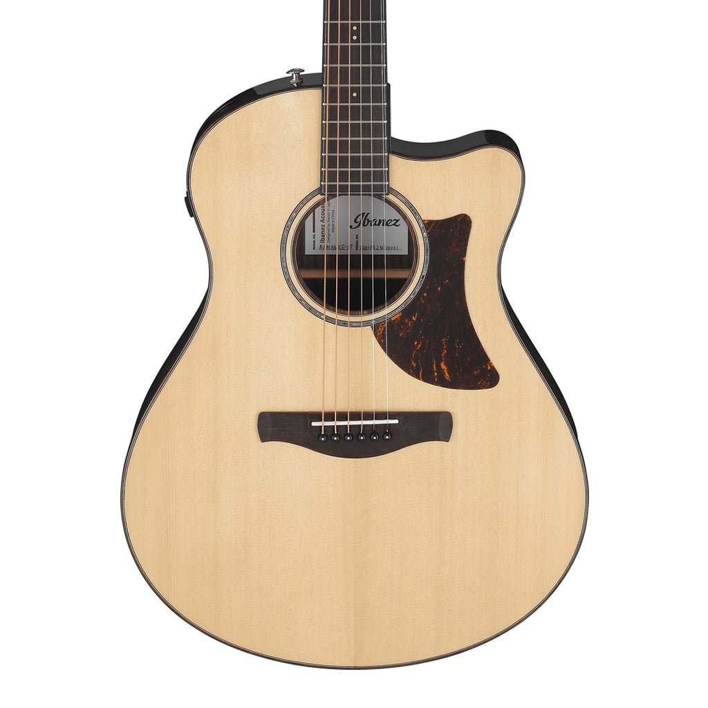 Ibanez AAM380CE Electro Acoustic Guitar Natural High Gloss Acoustic Guitars Sky Music