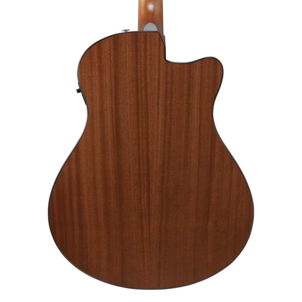 Ibanez AAM50LCE Left Handed Acoustic Guitar - Open Pore Light Brown Sunburst Top Acoustic Guitars Sky Music