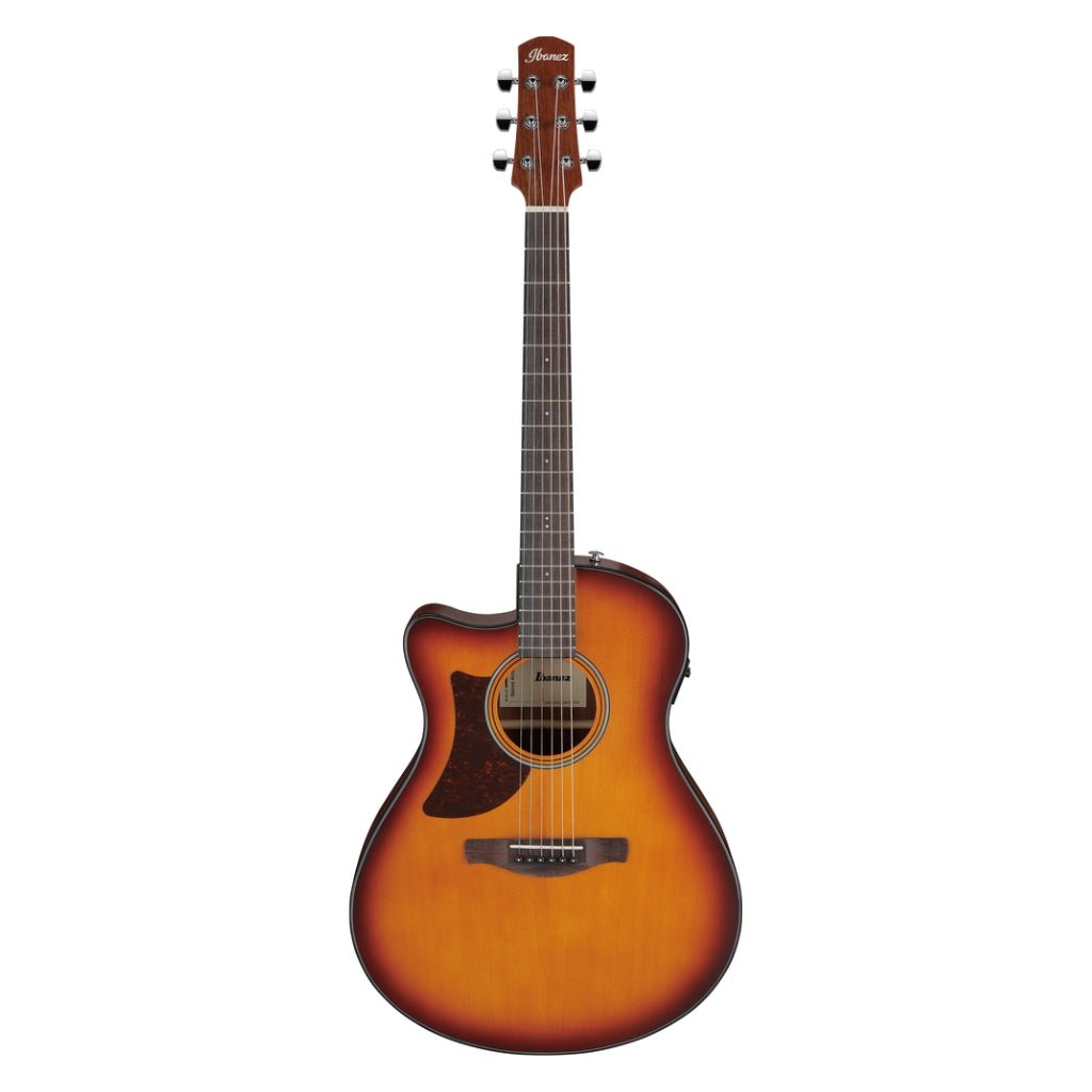 Ibanez AAM50LCE Left Handed Acoustic Guitar - Open Pore Light Brown Sunburst Top Acoustic Guitars Sky Music