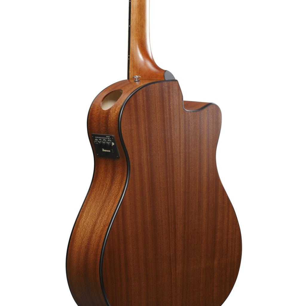 Ibanez AAM50LCE Left Handed Acoustic Guitar - Open Pore Light Brown Sunburst Top Acoustic Guitars Sky Music