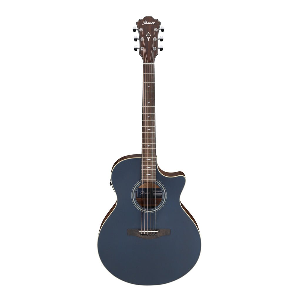 Ibanez AE100DBF Electro Acoustic Guitar Dark Tide Blue Flat Acoustic Guitars Sky Music