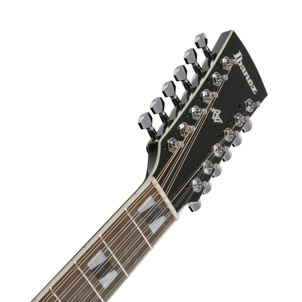 Ibanez AJ7012M1E 12-String Acoustic Guitar w/Pickup - Black High Gloss Acoustic Guitars Sky Music