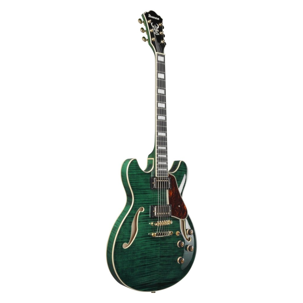 Ibanez AS93FM Electric Guitar - Transparent Moss Green Electric Guitars Sky Music