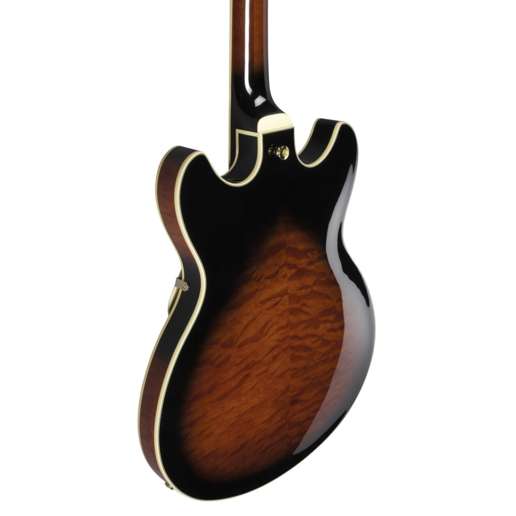 Ibanez AS93QMSP Quilted Maple Top Electric Guitar - Dark Brown Sunburst Electric Guitars Sky Music