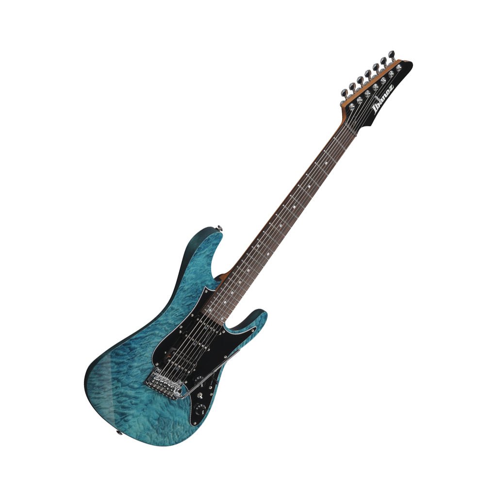 Ibanez AZ447P1QM Premium 7-String Electric Guitar - Cosmic Blue Electric Guitars Sky Music