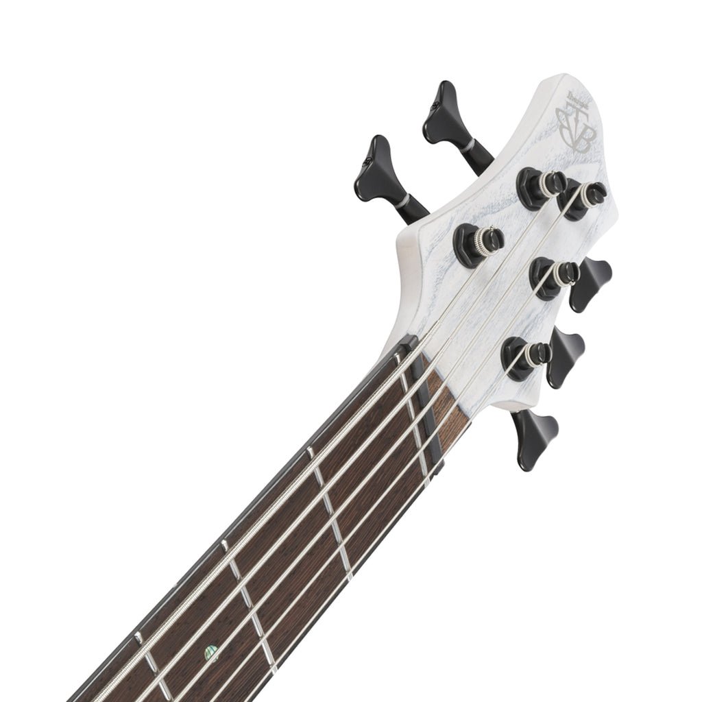 Ibanez Bass Workshop BTB865MS 5-String Bass - Transparent White Flat Bass Guitars Sky Music