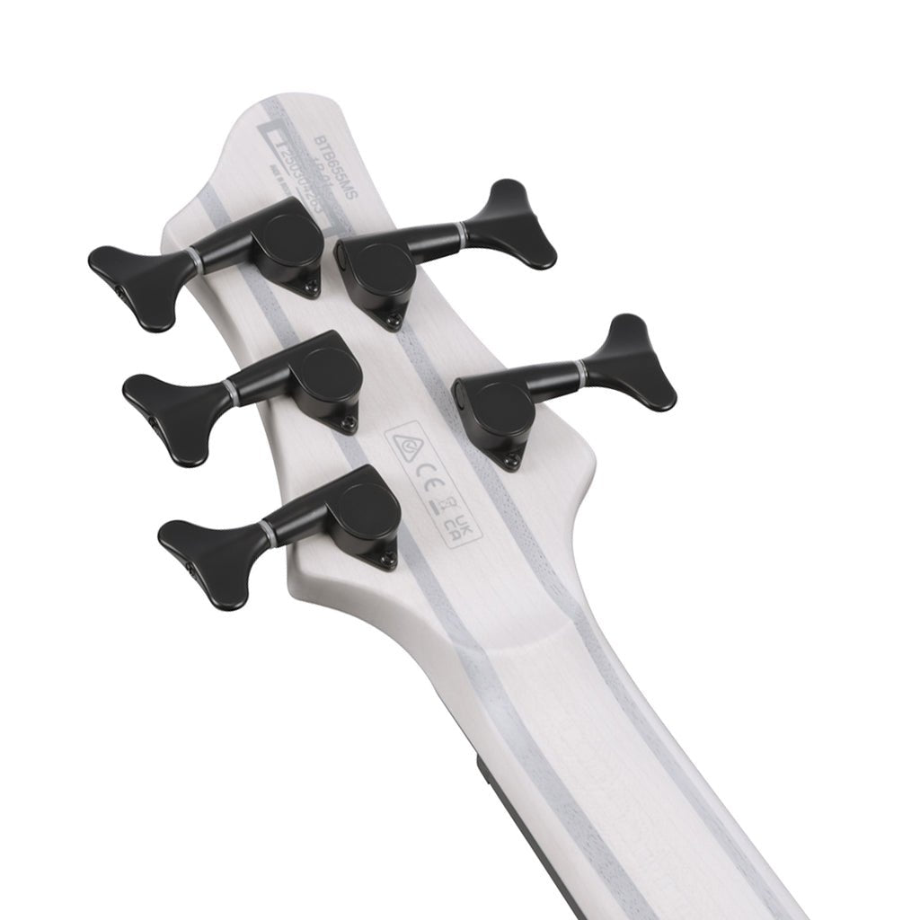 Ibanez Bass Workshop BTB865MS 5-String Bass - Transparent White Flat Bass Guitars Sky Music
