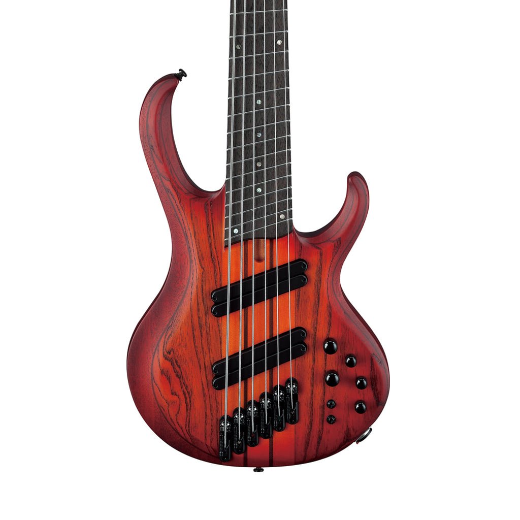 Ibanez Bass Workshop BTB866MS 6-String Bass - Brown Topaz Burst Flat Bass Guitars Sky Music