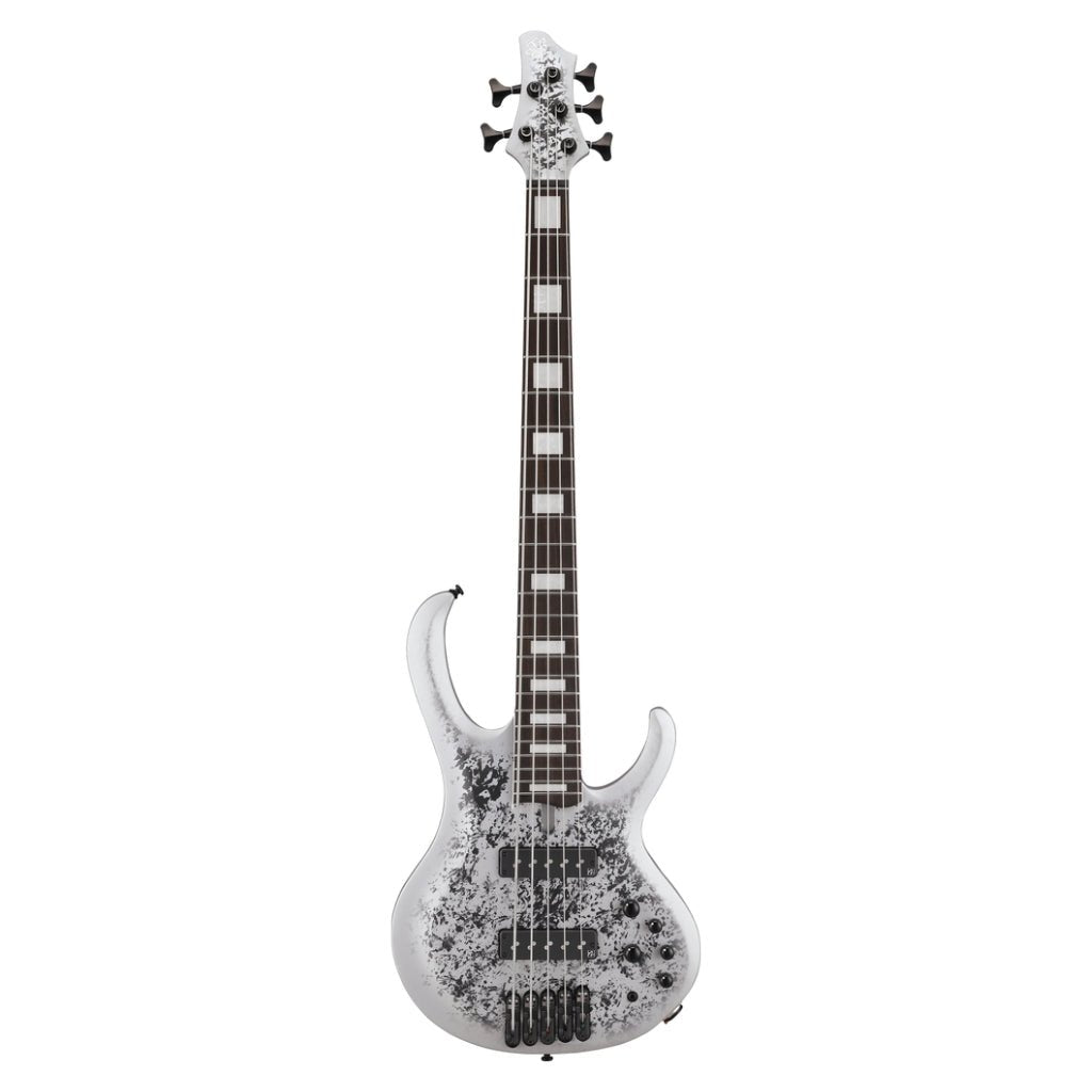 Ibanez BTB25TH5SLM 5 String Electric Bass Guitar Silver Blizzard Matte Bass Guitars Sky Music