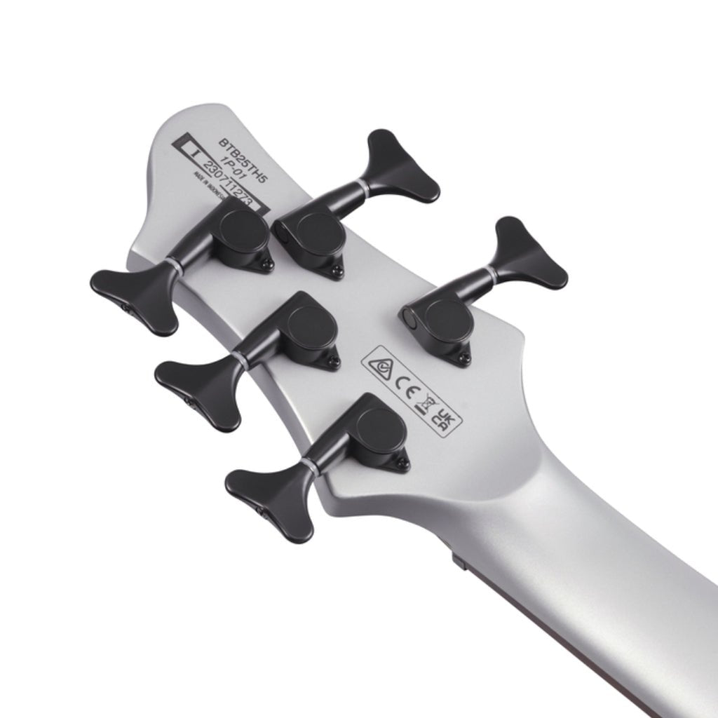 Ibanez BTB25TH5SLM 5 String Electric Bass Guitar Silver Blizzard Matte Bass Guitars Sky Music