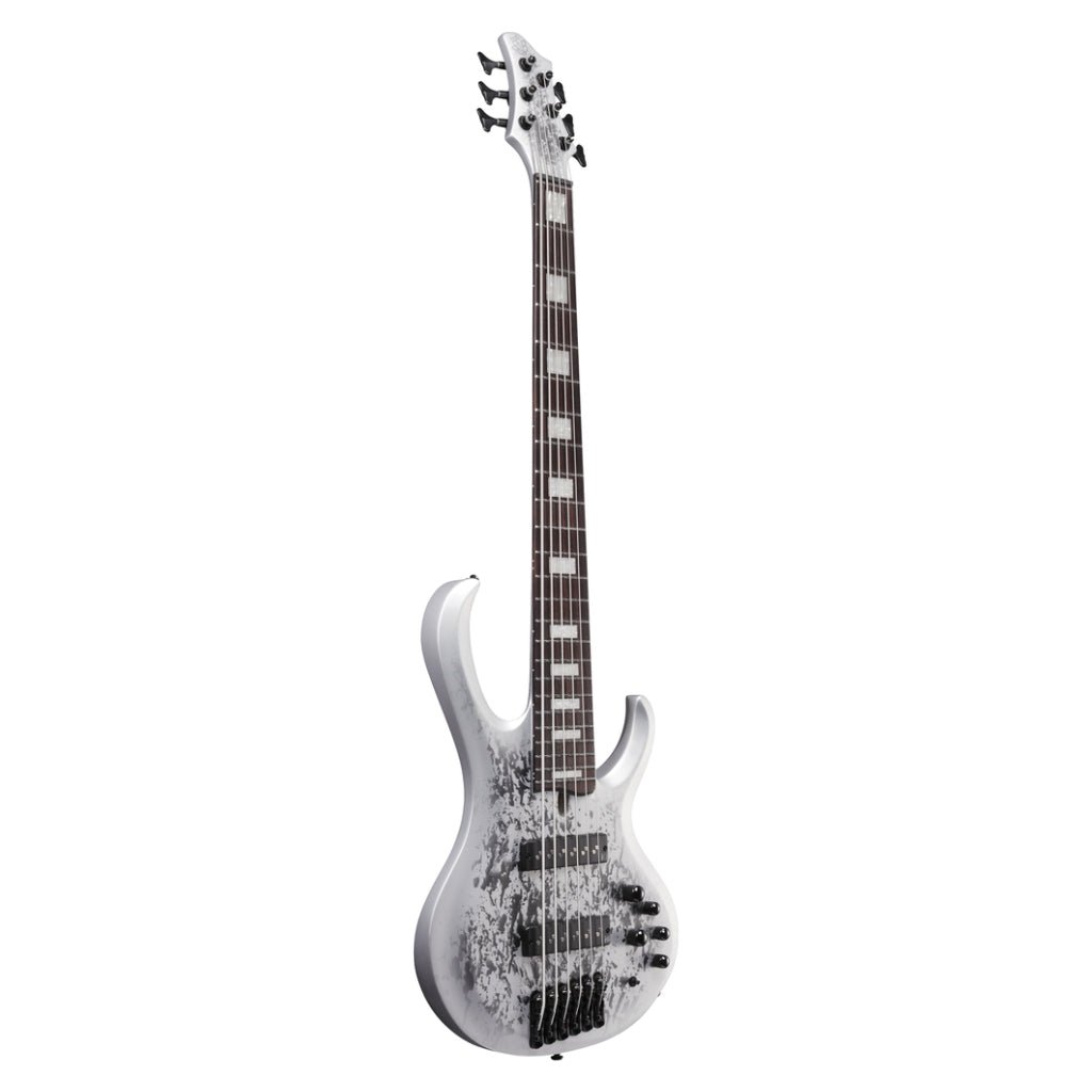 Ibanez BTB25TH6SLM 6 String Electric Bass Guitar Silver Blizzard Matte Bass Guitars Sky Music