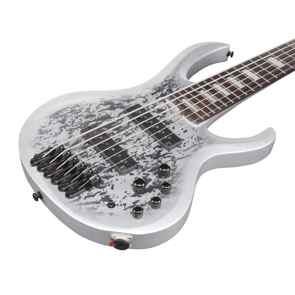 Ibanez BTB25TH6SLM 6 String Electric Bass Guitar Silver Blizzard Matte Bass Guitars Sky Music